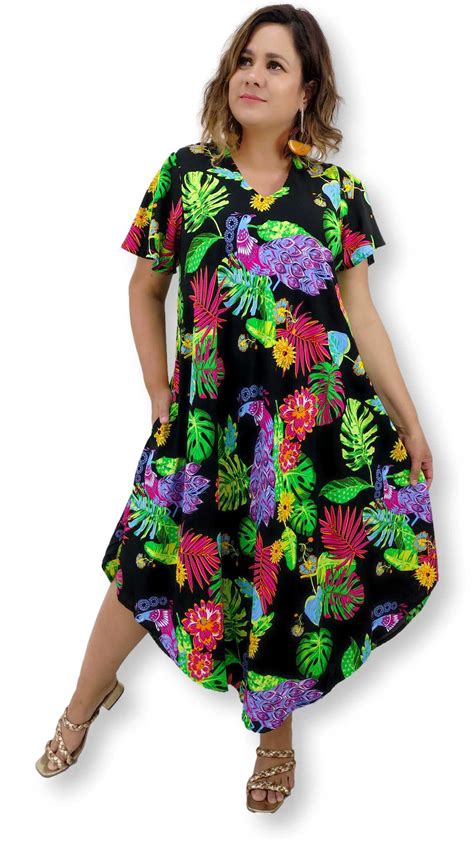 Vestido Indiano Trapézio Alça Estampa Floral Plus Size 5039 Sarat