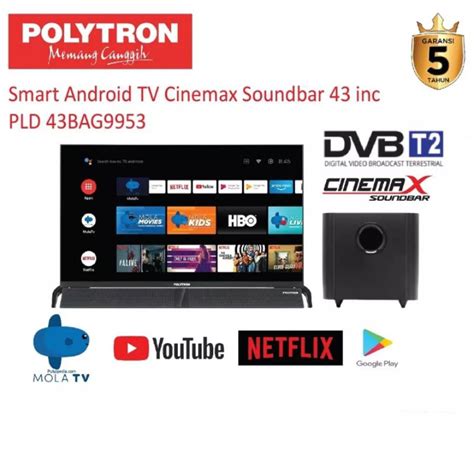 Jual Polytron Smart Android Tv Led Hd Digital Inchi Pld Bag