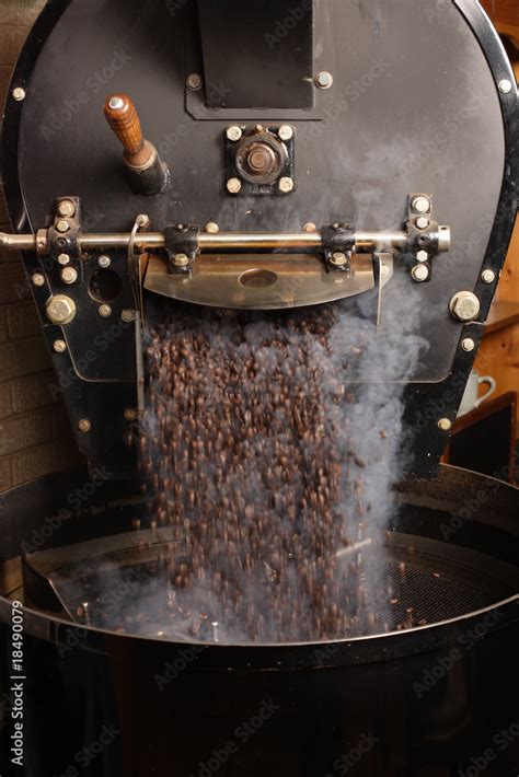 Roasting coffee beans Stock Photo | Adobe Stock