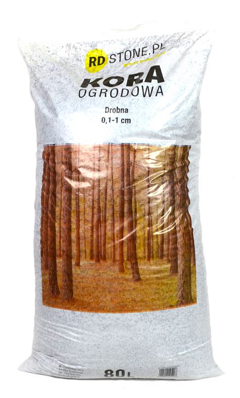 KORA SOSNOWA DROBNA 1 10 Mm 80L OGRODOWA Przesiewana Sortowana Pod