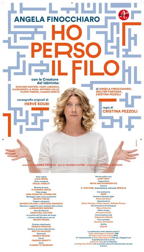 Ho Perso Il Filo Con Angela Finocchiaro Teatro Politeama Greco Lecce