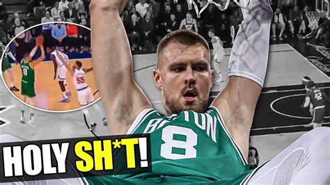 Kristaps Porzingis Boston Celtics Debut Was Insane Youtube