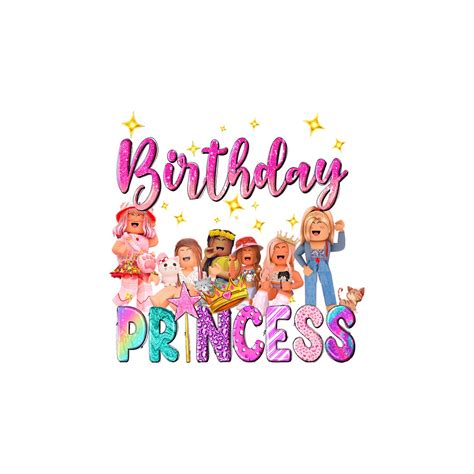 Roblox Birthday Girl Png Svg Roblox Birthday Girls Svg Etsy