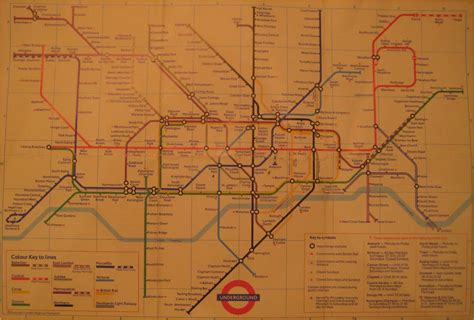 How Things Used To Be The London Tube Map 1987