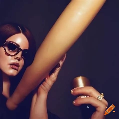 Singer Lana Del Rey Confronting Kanye West With A Baseball Bat On Craiyon