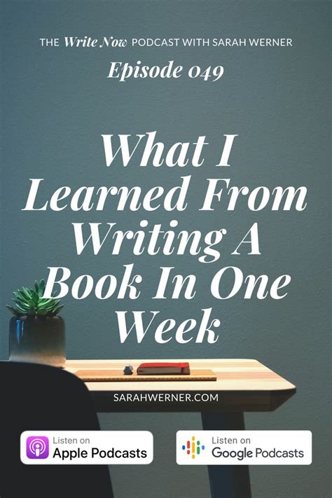 10 Lessons I Learned From Writing A Book In 1 Week | Episode 49 of the ... 