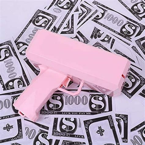 Koyiwa Pink Money Gun Make It Rain Money Toy Gun Pistola De Dinero