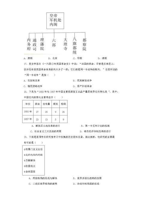 2023年浙江舟山中考历史与社会道德与法治试题及答案word版