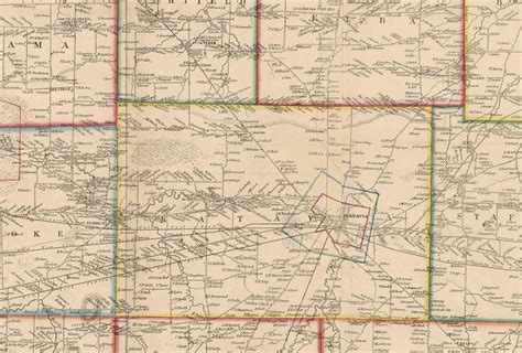 Genesee County New York 1854 Old Wall Map Reprint With Etsy