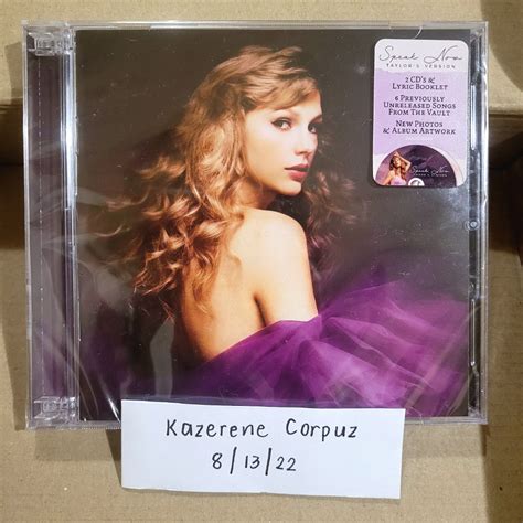 Speak Now Taylors Version Cd By Taylor Swift Hobbies And Toys Music