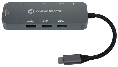 usb  multiport hub  hdmi lan vga connekt gear cpc