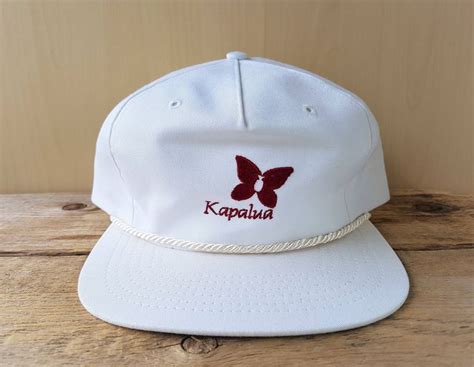 Kapalua Golf Course Country Club Maui Vintage White Strapback Etsy Canada Kapalua Golf