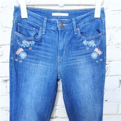 Levi S Jeans Levis Floral Embroidered Skinny Denim Jeans Poshmark