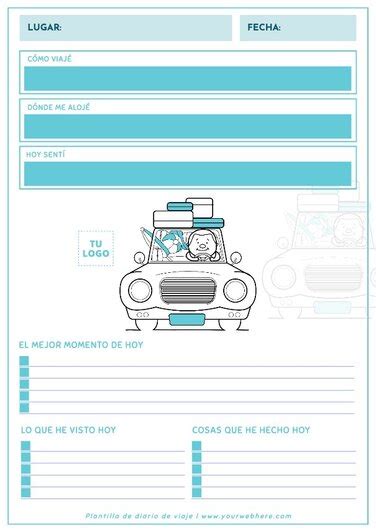 Crea Fichas De Diario De Viaje Con Plantillas