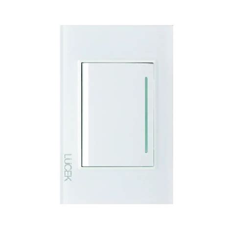 Placa Con Interruptor Sencillo De M Dulos Cristal Blanco Blanco