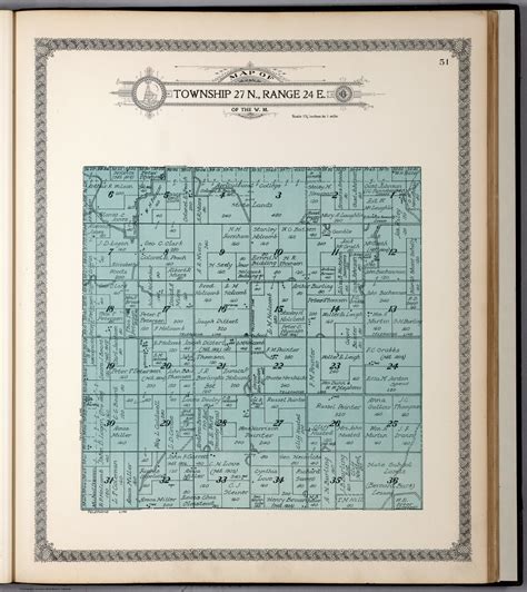 Map Of Township 27 N Range 24 E Ogle George A And Co Free