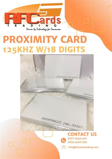 Rfid Proximity Khz Card With Digits Number Mobile Phones