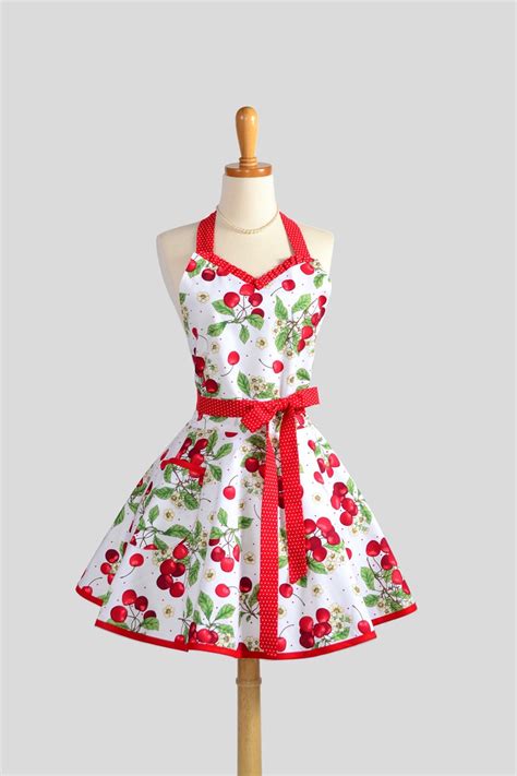 Sweetheart Retro Apron Sexy Flirty Womens Apron In Flirty