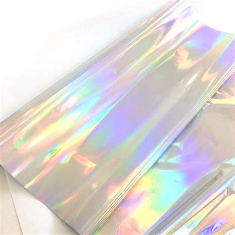 Holographic Silver Foil Rainbow Laser Hot Stamping Foil Buy At Gold