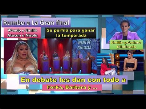 Wendy Emilio Atacan A Nicola En Debate Le Dan Con Todo A Ferka Barbara