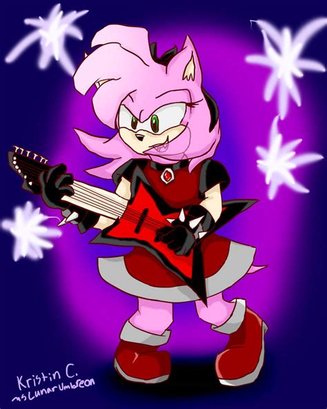 Amy The Rock Star By Mslunarumbreon On Deviantart