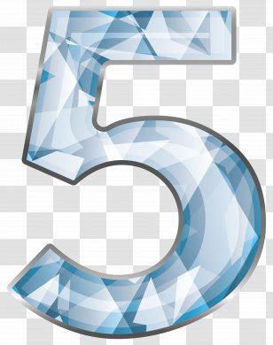 Number Numerical Digit Clip Art Blue Crystal Six Clipart Image