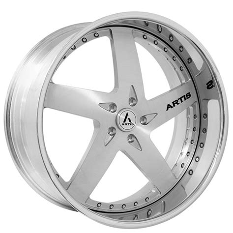 Staggered Artis Forged Wheels Bullet Brushed Rims Atf