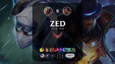 Zed Mid Vs Twisted Fate Na Grandmaster Patch Youtube