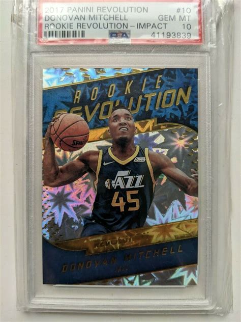 2017 18 Revolution Donovan Mitchell Impact Rookie Revolution RC PSA 10