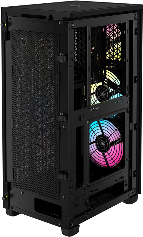 Corsair Icue 2000d Rgb Airflow Mini Itx Pc Case Black Cc 9011246 Ww Best Buy