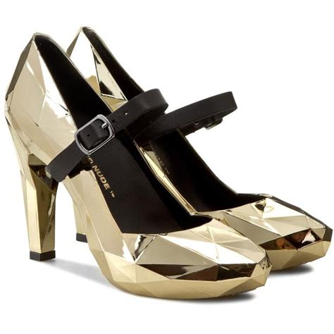 Półbuty United Nude Lo Res Pump 100292221 Gold Chrome eobuwie pl