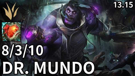 Dr Mundo Jungle Vs Karthus Euw Diamond Patch Youtube