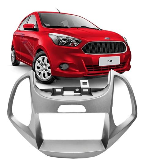 Moldura Prata Din Dvd Multimidia Ford Ka Mercado Livre