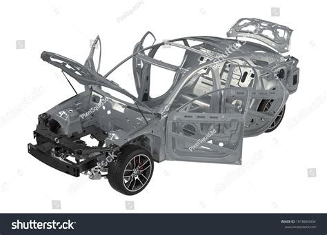 Car Frame Chassis 3d Illustration On Stock Illustration 1818664304 Shutterstock