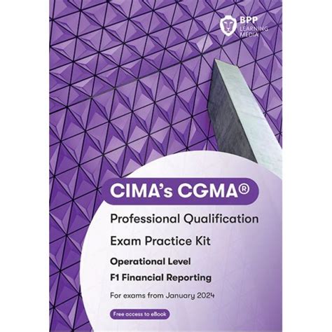 Bpp Cima F Financial Reporting Kit