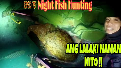 EPSD 75 Night Spearfishing Phillippines Pamamana Sa Gabi Tamang