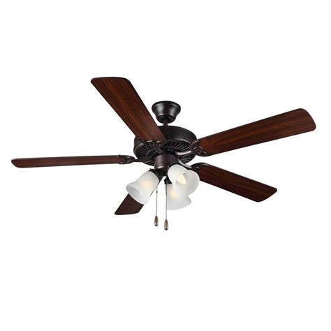 Shop Monte Carlo Fan Company HomeBuilder II 52 In Bronze Indoor Ceiling