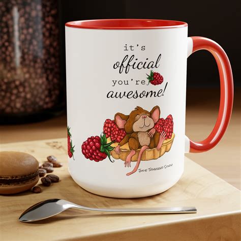 Berry Awesome Coffee Mug Raspberry Tart Mug Official You Re Awesome Mug Teacher Appreciation