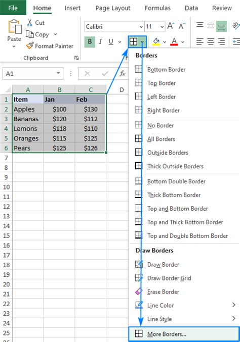 How To Create Cell Border In Excel