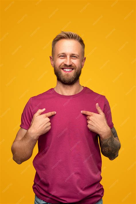 Premium Photo Confident Guy Pointing At Himself