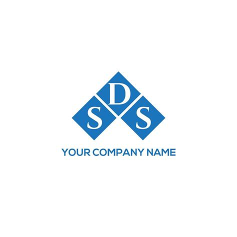 SDS letter logo design on WHITE background. SDS creative initials ...