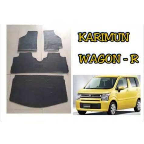 Jual Karpet Karet Alas Lantai Mobil Wagon R Full Set Shopee Indonesia