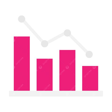 Decrease Analytics Graph Down Chart Progress Vector Decrease Analytics Graph Png And Vector