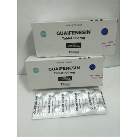 Jual Guaifenesin 100mg Tablet Box Triman Shopee Indonesia