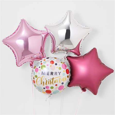 Merry Christmas Bold Balloon Bundle Moonpig