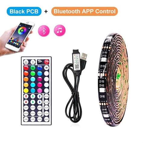 Bande Led Black Pcb Key Bt Non Waterproof Ip M Bande Lumineuse