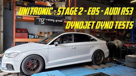 Unitronic Stock Turbo E85 Audi Rs3 Dynojet Dyno Tests Youtube