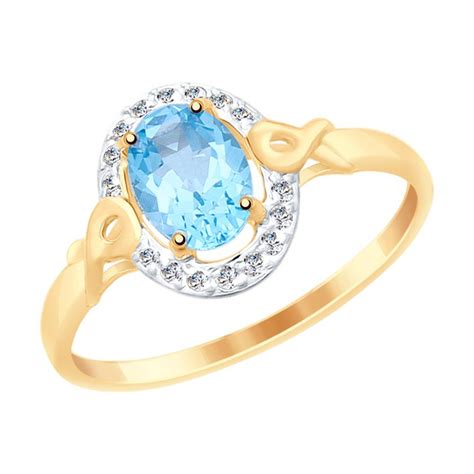 Sokolov Damen Ring Mit Topas Und Zirkonia Rotgold Online Kaufen Bei