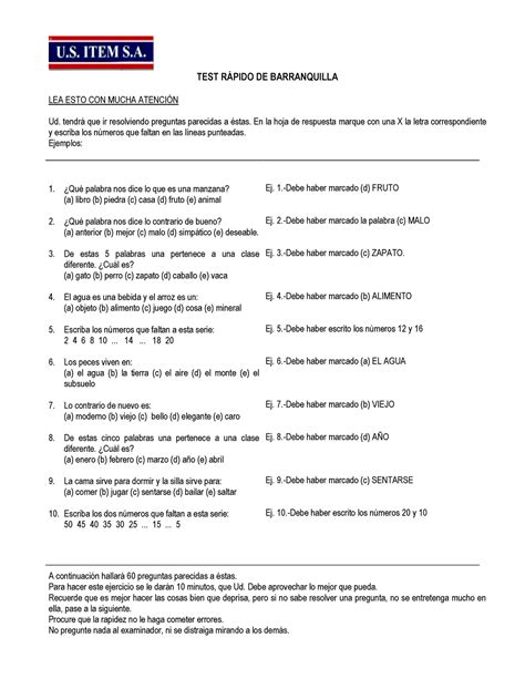 7 Barsit Cuadernillo TEST RPIDO DE BARRANQUILLA LEA ESTO CON