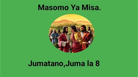 Masomo Ya Misa Takatifu Kanisa Katoliki Jumatano Juma La 8 Katika